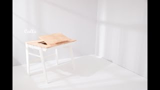 Calla Study Desk with Easel實木成長桌 [upl. by Akcimehs]