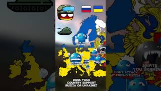 Europa apoya a ucrania o rusia 🇷🇺🇺🇦 countryballs mapper history mapchart map europe russia [upl. by Asertal]