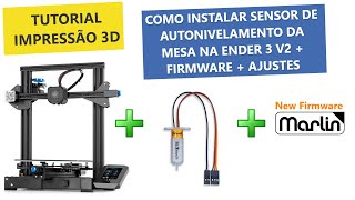 Instalação Completa do BLTouch  3DTouch na Ender 3 V2  Sensor ABL de autonivelamento da mesacama [upl. by Nwahsit]