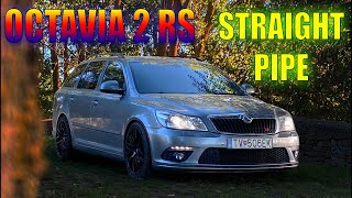 OCTAVIA 2 RS 20TDI STRAIGHT PIPE [upl. by Lein148]