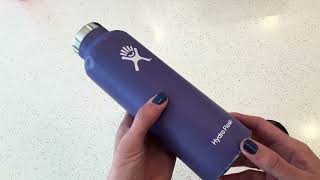 Review of Hydro Flask Stainless Steel Water Bottle with Flex Cap [upl. by Trebleda]