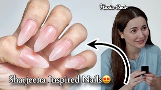 Sharjeena Inspired Ombre Nails  Kabhi main kabhi tum  Hania Amir  Ost [upl. by Betthezul]