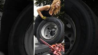 Trucking Girl vs Flat Tire [upl. by Naillig730]