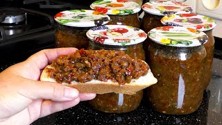 Лучшая вкуснятина из баклажанов на зиму Баклажанная икра жареная через мясорубку без стерилизации [upl. by Evannia890]