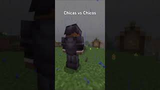 Chicas vs Chicos cuando ven una aldea minecraft [upl. by Kaile]