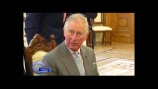 British Prince Charles visits Orthodox Patriarchate of Bucharest [upl. by Dlarrej662]