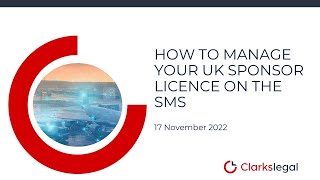 How to manage your UK sponsor licence on the SMS [upl. by Lednik]