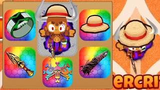 All GODLY Upgrades on Gacha Monkey in BTD 6 [upl. by Aleuqahs]