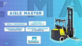 AISLEMASTER ARTICULATED FORKLIFT  NILKAMAL MATERIAL HANDLING [upl. by Leonore]