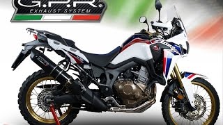 HONDA AFRICA TWIN 1000 HONDA CRF 1000 L AFRICA GPR EXHAUST SYSTEMS FITTING INSTRUCTIONS SCARICO GP [upl. by Ely]