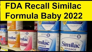 Similac Formula Recall 2022  Abbott Baby Formula Recall 2022  FDA Ban Infant Formula Salmonella [upl. by Oecam244]