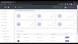 Hospital Management System Project in PHP with Source Code  CodeAstro [upl. by Colet]
