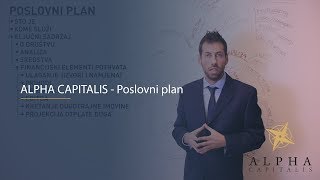 ALPHA CAPITALIS  Kako izraditi poslovni plan [upl. by Ayrotal13]