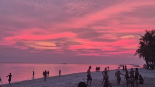 Oceanica sunset PanglaoBohol 🇵🇭 The Philippines Oceanica Resort beach club [upl. by Arron]