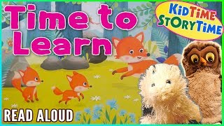 TIME TO LEARN  Kindergarten Books for Kids READ ALOUD with Puppets  Going to School [upl. by Toinette]