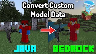 How to convert CUSTOM MODEL DATA for the GeyserMC Plugin Items Models Armor Emojis and Sounds [upl. by Enileda]