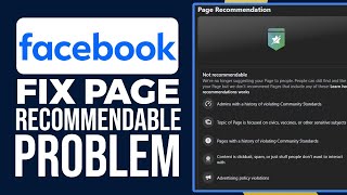 How To Fix Facebook Page Not Recommendable Problem With No Violation SOLVED [upl. by Aerbas]