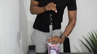 Quickest way to open tin piggy bank  Money Tin Hack [upl. by Tuorah]