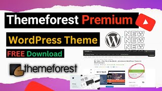 😮ThemeForest premium theme free download  ❤️Themeorest WordPress Paid Theme For Free Download [upl. by Gewirtz]