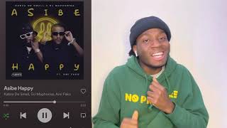 Kabza De small  Asibe Happy ft Dj Maphorisa Ami Faku Reaction [upl. by Eycal]