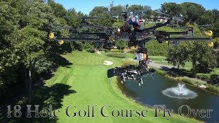 Golf Course 18 Hole Interactive Drone Flyover [upl. by Schoof]