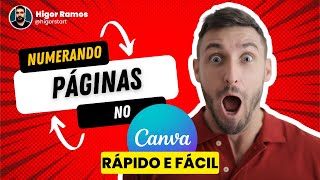 Como numerar páginas no Canva de forma fácil Veja nesse tutorial como e fácil [upl. by Acinhoj]