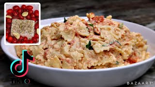 Viral Tiktok Baked Feta Pasta Recipe  30 Minute Dinner [upl. by Novoj48]