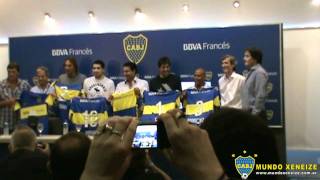 Presentación del nuevo sponsor de Boca Juniors  BBVA Banco Frances [upl. by Concettina]