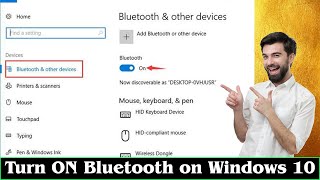 GUIDE How to Turn ON Bluetooth on Windows 10 Very Easily [upl. by Giacinta]