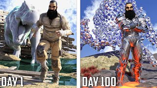 I Spent 100 Days In Ark OMEGA Heres What Happened [upl. by Allemahs23]