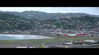 231124 Lyall Bay Wellington Airport Brooklyn wind turbine Lyall Bay Surf Cam Live [upl. by Asilegna]