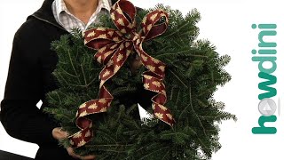 How to make a bow for a wreath [upl. by Ahsemed172]