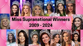 MISS SUPRANATIONAL ALL WINNERS FROM 2009 TO 2024 [upl. by Babbette157]