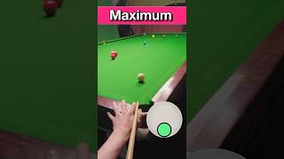 Snooker Maximum Backspin ⚪️🔵 GoPro Headcam POV [upl. by Eiramait361]