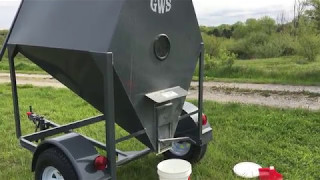 Portable Grain Bin Chicken Feed From GWS [upl. by Lore490]