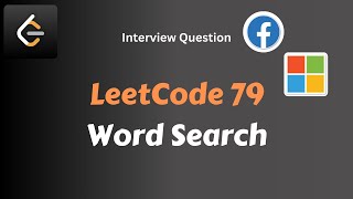 LeetCode 79  Word Search [upl. by Sansone143]