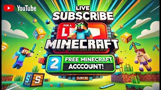 Live Subs Count Minecraft Account Giveaway [upl. by Aicatsue301]