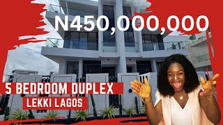 Inside a Stunning N450M 5 Bedroom Duplex with Cinema in Osopa London Lekki Lagos [upl. by Leruj]