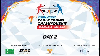 TABLE2  1st CTTF MASTERS TABLE TENNIS CHAMPIONSHIPS HYDERBAD 2023 [upl. by Leissam]