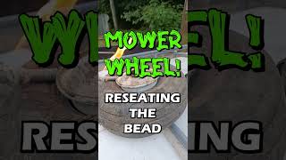 Mower Wheel Bead Reseating This is video on how I reseated the bead on my mower tire [upl. by Eidac]