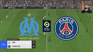 Goaless Draw  Marseille V PSG Ligue 1 EAFC 25 Match Gameplay Prediction [upl. by Boor]