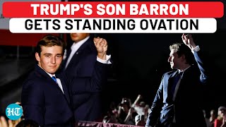 Trumps Son Barrons Campaign Debut In Florida While Melania Remains Missing  Biden  US Election [upl. by Vinni]