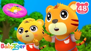 Lets Play Frisbee Together 🥏 More Kids Songs🎶  Nursery Rhymes  Kids Video  BabyTiger [upl. by Graf]