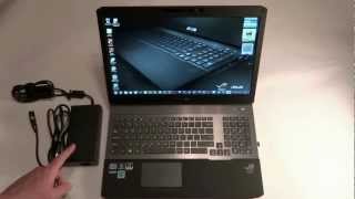 ASUS G75 Laptop Overview and Boot Up Best Buy Version VWBBK5 [upl. by Rafaello]