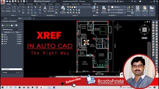 XREF  XREF in autocad  external reference in autocadcadbypatelsir [upl. by Simaj]