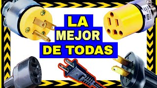 TIPOS de CLAVIJAS y TOMACORRIENTES⚠️ ELECTRICOS⚠️ comunes✅ [upl. by Sotnas]