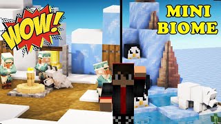 Building a mini snow biome in Minecraft [upl. by Hebert17]