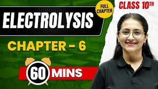 ELECTROLYSIS in 60 Min  Complete Chapter Mind Map  Class10 ICSE CHEMISTRY [upl. by Einegue]