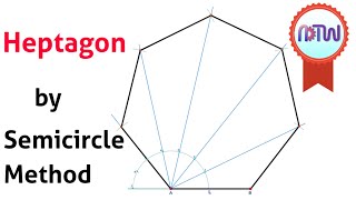 Heptagon by Semicircle method [upl. by Rafe448]