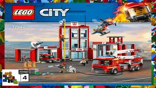 LEGO instructions  City  Fire  77944  Fire Station Headquarters Book 4 [upl. by Naenaj557]